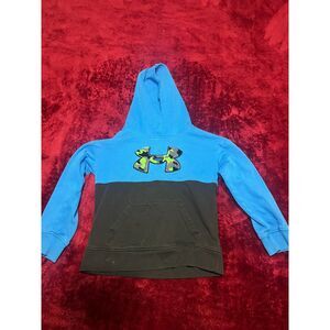 UNDER ARMOUR Blue w/ Camo UA Logo Hoodie Youth sz 6